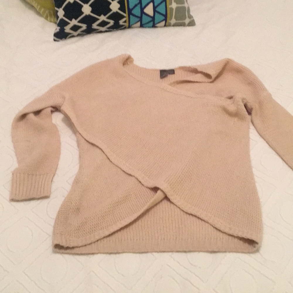 Oversized wrap sweater